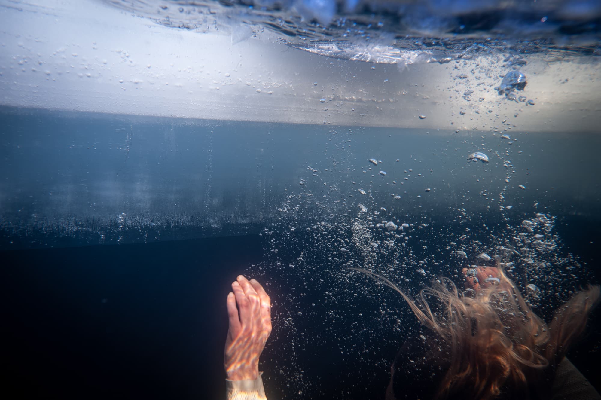 Story on South African freediver Amber Fillary trying to break the Guinness world record on March 21st, 2019, for diving 60 m under solid ice in nothing but a bikini.