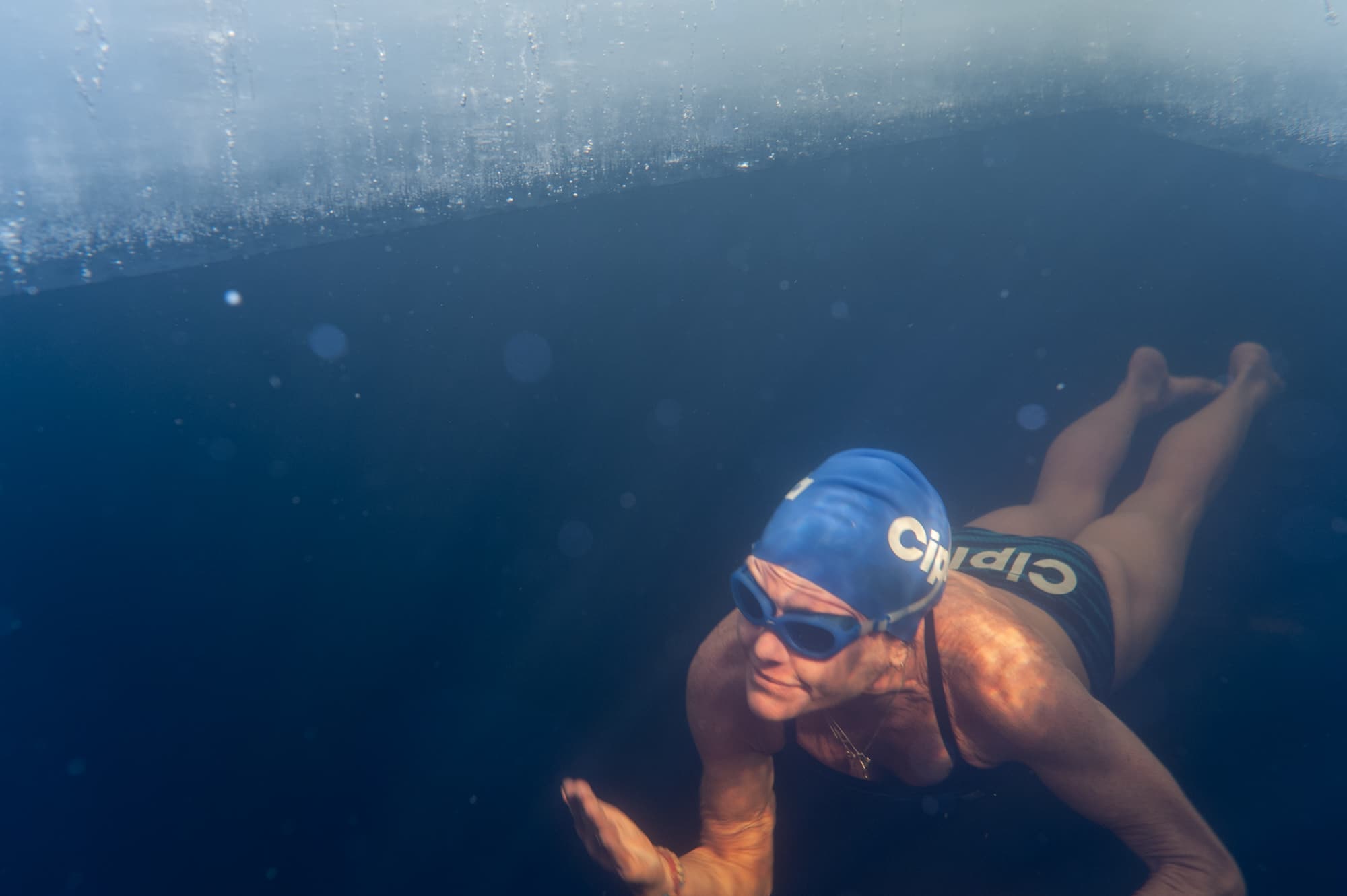 Story on South African freediver Amber Fillary trying to break the Guinness world record on March 21st, 2019, for diving 60 m under solid ice in nothing but a bikini.