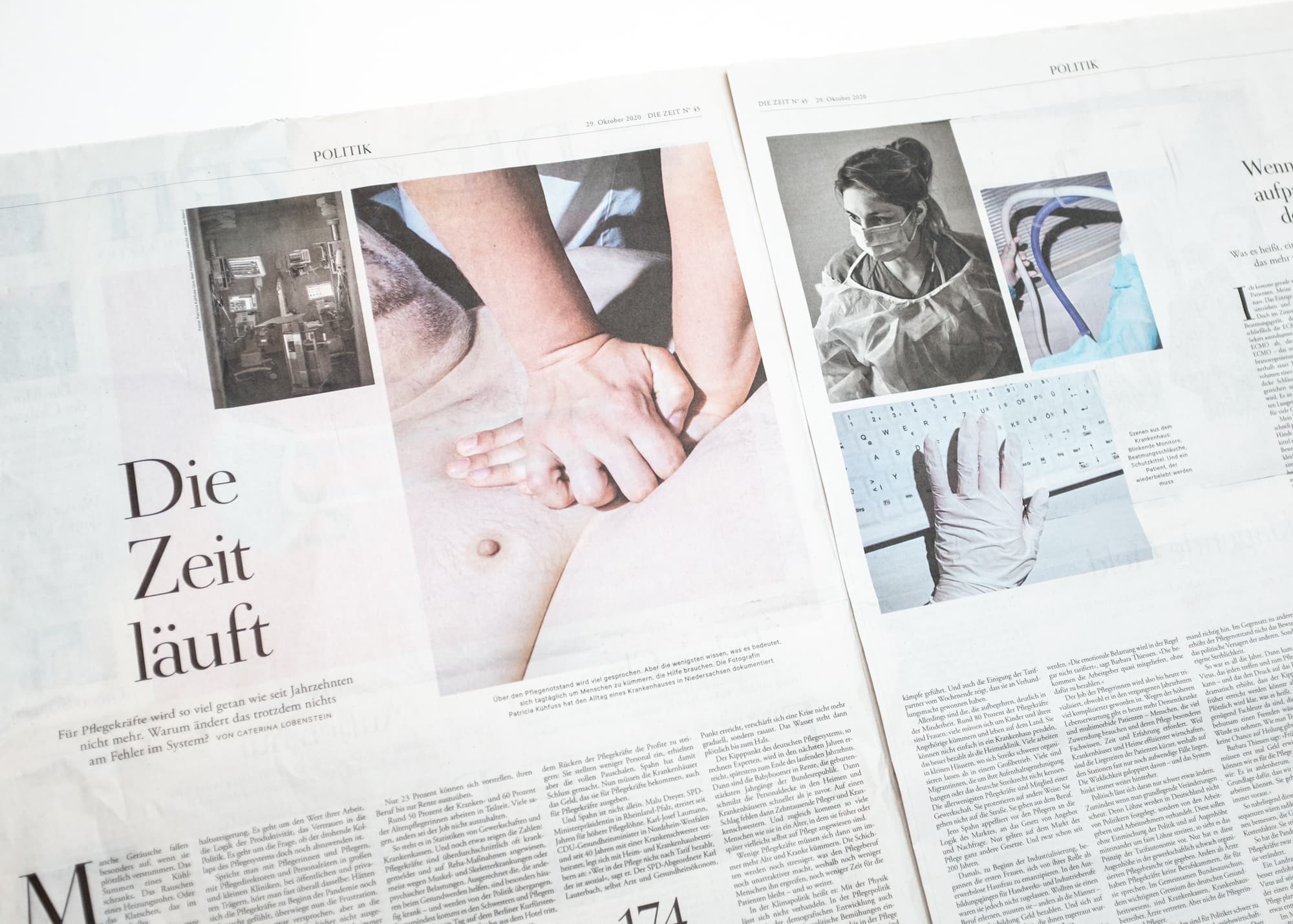 Publication of "Nicht müde werden" in Die Zeit  45/2020.